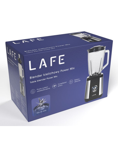 Lafe Blender Koktailowy Bcp003 600W 1,5L Inox/Czarny