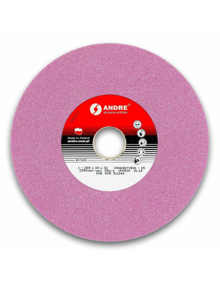 Andre Ściernica Płaska 200Mm X 20Mm X 32Mm Cra60K7Ve01-35 Różowa "Typ 1"