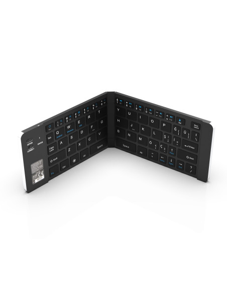 Inca Ibk-579Bt Klawiatura Dom Bluetooth Metaliczny, Srebrny