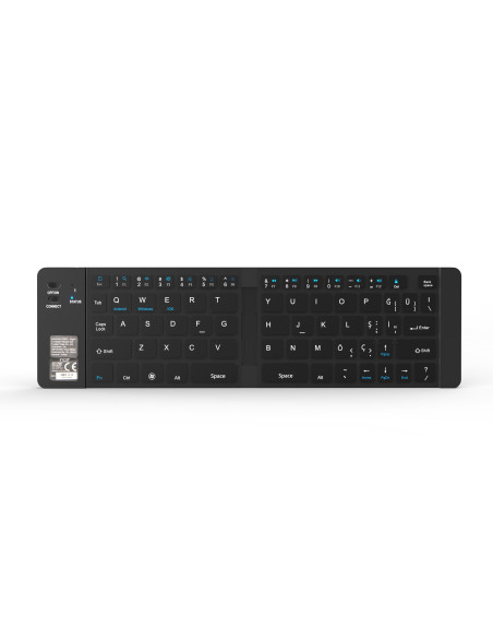 Inca Ibk-579Bt Klawiatura Dom Bluetooth Metaliczny, Srebrny