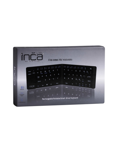 Inca Ibk-579Bt Klawiatura Dom Bluetooth Metaliczny, Srebrny