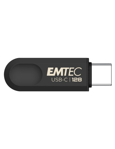 Emtec C280 Pamięć Usb 128 Gb Usb Type-C 3.2 Gen 1 (3.1 Gen 1) Czarny