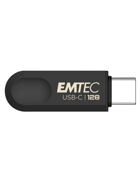 Emtec C280 Pamięć Usb 128 Gb Usb Type-C 3.2 Gen 1 (3.1 Gen 1) Czarny