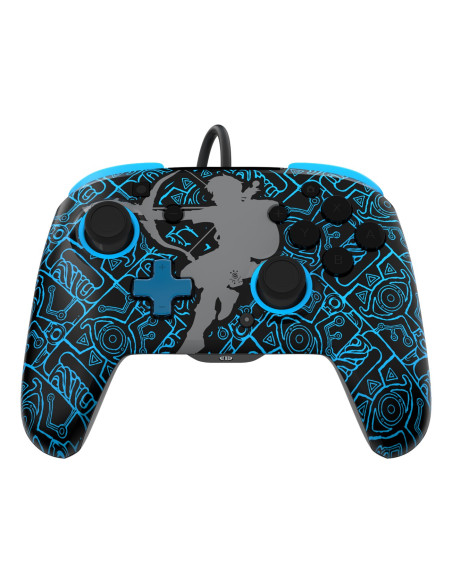 Pdp Rematch: Sheikah Shoot Czarny, Niebieski Usb Gamepad Analogowa/Cyfrowa Nintendo Switch, Nintendo Switch Lite, Nintendo Switc