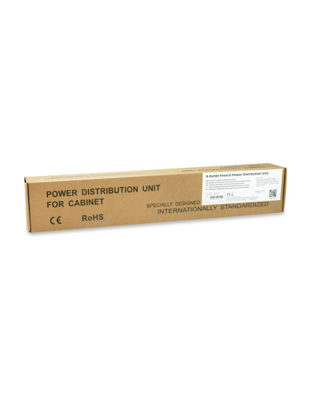 Equip 333313 Rozdzielacz Zasilania Pdu 8 X Gniazdo Sieciowe 1U Czarny, Srebrny