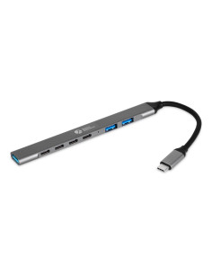 Bakkerelkhuizen Usb-C Hub 7-In-1 (3A+4C) Usb Type-C 5000 Mbit/S Czarny, Szary 2