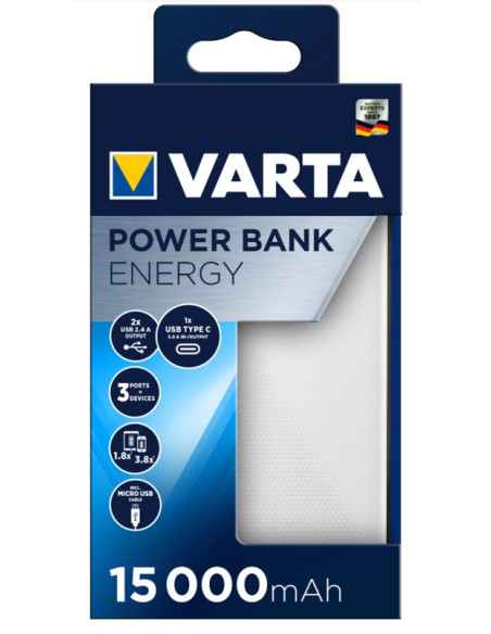 Varta Energy 15000 Litowo-Polimerowy (Lipo) 15000 Mah Czarny, Biały