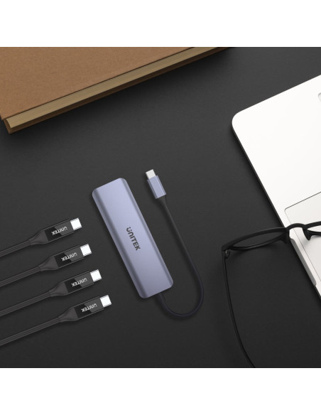 Unitek Hub Usb-C 3.1, 4X Usb-C, 5 Gbps, H1107K