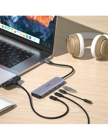 Unitek Hub Usb-C 3.1, 4X Usb-C, 5 Gbps, H1107K