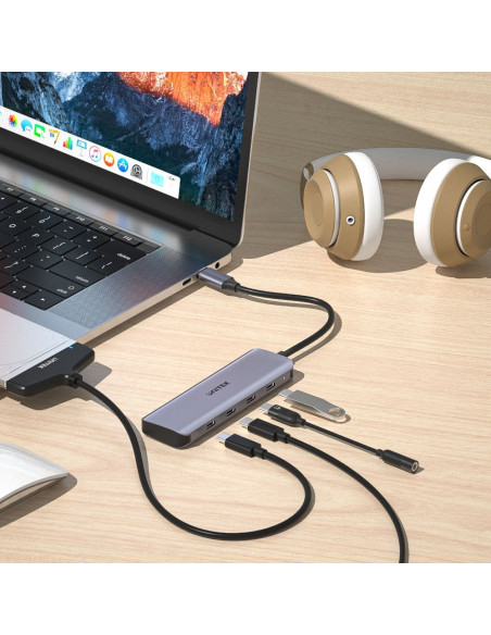 Unitek Hub Usb-C 3.1, 4X Usb-C, 5 Gbps, H1107K