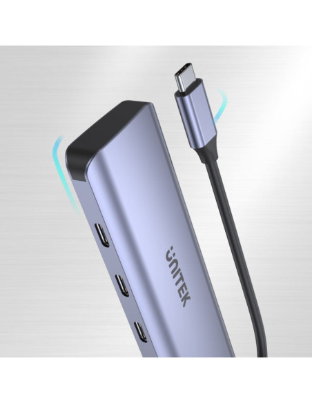 Unitek Hub Usb-C 3.1, 4X Usb-C, 5 Gbps, H1107K