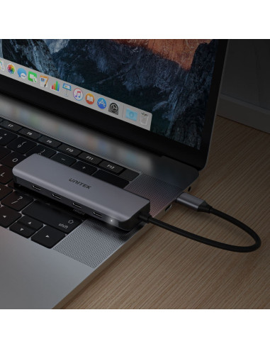 Unitek Hub Usb-C 3.1, 4X Usb-C, 5 Gbps, H1107K