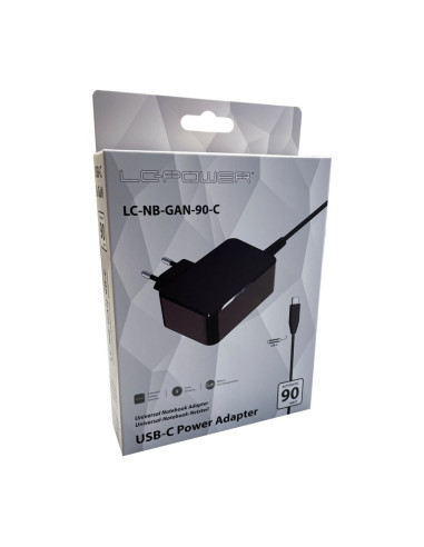 Lc-Power Lc-Nb-Gan-90-C Ładowarka Do Urządzeń Przenośnych Laptop Czarny Prąd Przemienny Wewnętrzna