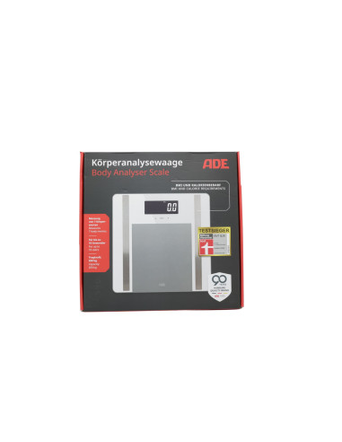 Ade Ba2300-2 Waga Kwadrat Biały Elektroniczna Waga Osobista