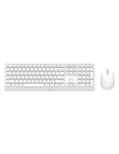 Philips 3000 Series Spt6307W/00 Klawiatura Dołączona Myszka Uniwersalne Rf Wireless Qwerty Angielski Biały