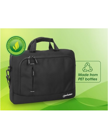 Manhattan 440363 Torba Na Laptop 35,8 Cm (14.1") Obudowa Na Messenger Czarny