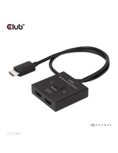 Club3D Csv-1384 Przełącznik Kvm Czarny 2