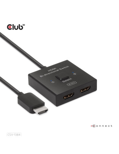 Club3D Csv-1384 Przełącznik Kvm Czarny