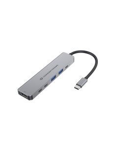 Conceptronic Donn33G Stacja Dokująca Przewodowa Usb 3.2 Gen 1 (3.1 Gen 1) Type-C Srebrny
