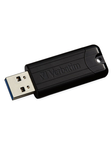 Verbatim Pinstripe Pamięć Usb 128 Gb Usb Typu-A 3.2 Gen 1 (3.1 Gen 1) Czarny