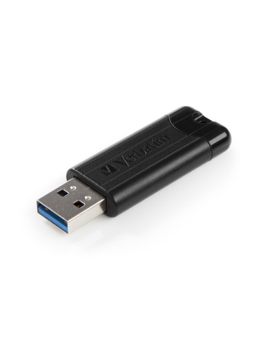 Verbatim Pinstripe Pamięć Usb 128 Gb Usb Typu-A 3.2 Gen 1 (3.1 Gen 1) Czarny