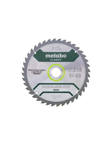 Metabo Piła Tarczowa Hw/Ct 216X30X40Z