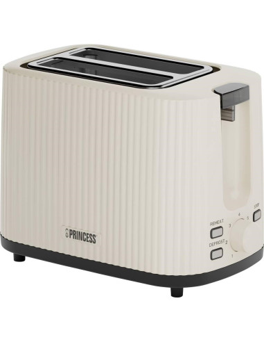 Princess Wave Toaster | 142337 | Power 930 W | Number Of Slots 2 | Housing Material Plastic | Beige