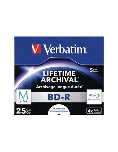 Bd-R Verbatim 25Gb 4X Jewel Case