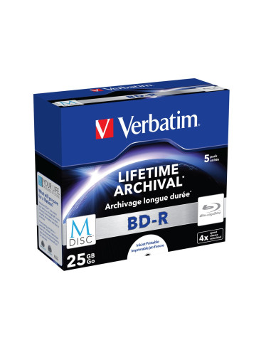 Bd-R Verbatim 25Gb 4X Jewel Case