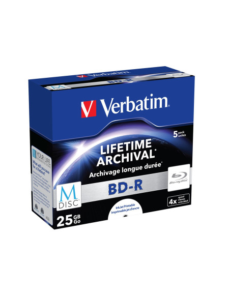 Bd-R Verbatim 25Gb 4X Jewel Case