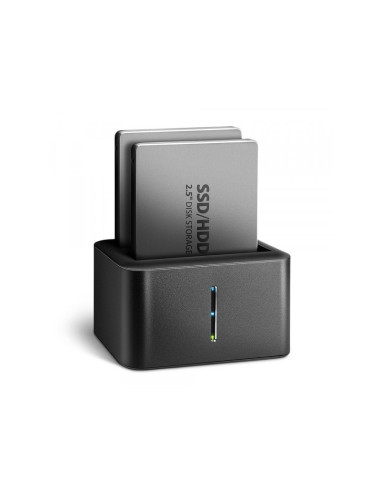 Axagon Adsa-D25 Stacja Dokująca Do Dysków Twardych Usb 3.2 Gen 1 (3.1 Gen 1) Type Micro-B Czarny