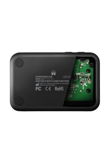 Axagon Adsa-D25 Stacja Dokująca Do Dysków Twardych Usb 3.2 Gen 1 (3.1 Gen 1) Type Micro-B Czarny