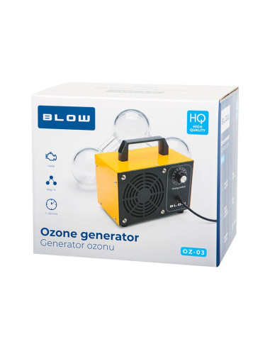 Generator Ozonu Blow Oz-03 Pomarańczowy Ozonator 60 000 Mg/H 140W