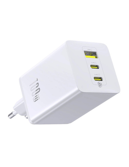 Ładowarka Sieciowa Baseus Enerfill Fe11 2 X Usb-C / Usb-A 100W - Biała