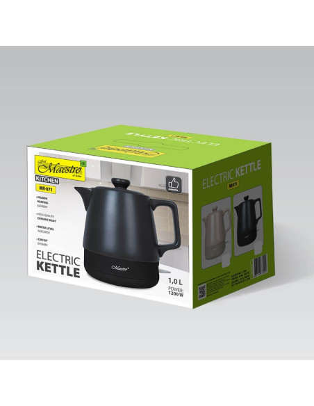 Czajnik Elektryczny 1L Mr-071-Black Maestro