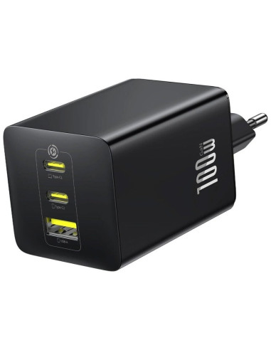 Ładowarka Sieciowa Baseus Enerfill Fe11 100W 2 X Usb-C + Usb-A - Czarna