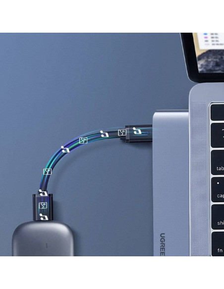 Ugreen  Wielofunkcyjny Hub 2X Usb Typ C Na Usb Typ C Pd (Thunderbolt 3, 100W, 4K@60 Hz, 10 Gbps) / Hdmi 4K@30 Hz / 3X Usb 3.0 Do