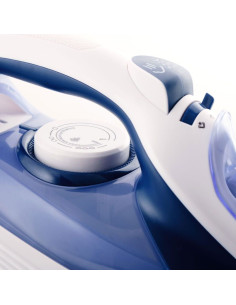 Eldom Żelazko Parowe Da36 Press 2200W Ceramiczna Stopa, Anti-Drip, Samooczyszczane Stopy,Wyżut Pary 20G/Min. Uderzenie Pary, 2