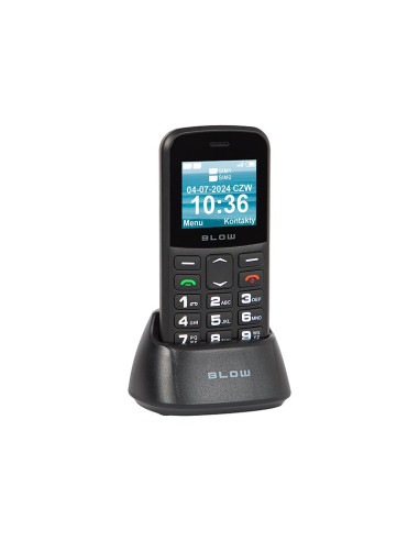 Telefon Dla Seniora Blow Z Podstawką S18D Czarny