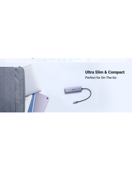 Ugreen Adapter Hub  Cm511 Usb-C Do Hdmi, 3X Usb-A 3.0, Sd/Tf
