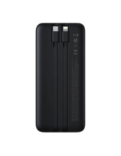 Powerbank Baseus Lipow 10000Mah 22.5W Z Podwójnym Wbudowanym Kablem Z Wyświetlaczem (Z Dodatkowym Czarnym Kablem Baseus Simple U 2