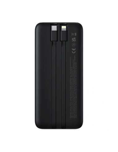 Powerbank Baseus Lipow 10000Mah 22.5W Z Podwójnym Wbudowanym Kablem Z Wyświetlaczem (Z Dodatkowym Czarnym Kablem Baseus Simple U