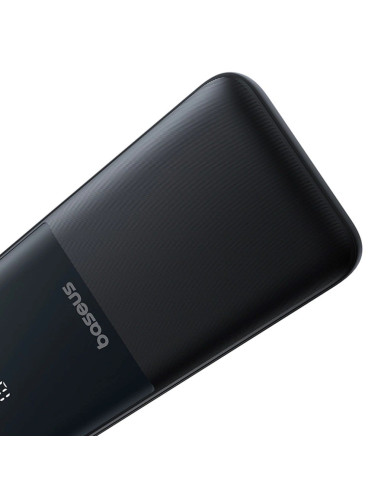 Powerbank Baseus Lipow 10000Mah 22.5W Z Podwójnym Wbudowanym Kablem Z Wyświetlaczem (Z Dodatkowym Czarnym Kablem Baseus Simple U