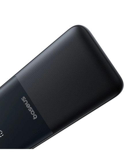 Powerbank Baseus Lipow 10000Mah 22.5W Z Podwójnym Wbudowanym Kablem Z Wyświetlaczem (Z Dodatkowym Czarnym Kablem Baseus Simple U
