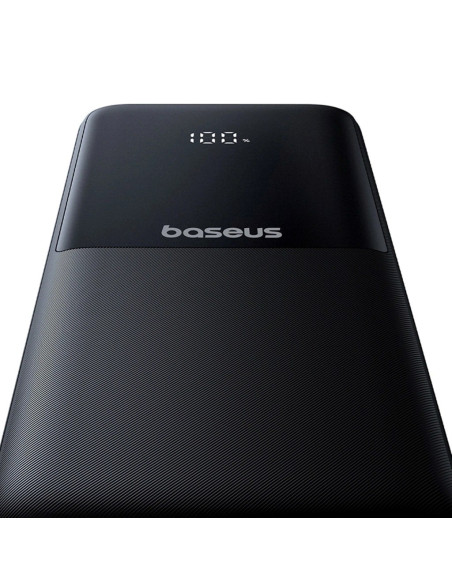 Powerbank Baseus Lipow 10000Mah 22.5W Z Podwójnym Wbudowanym Kablem Z Wyświetlaczem (Z Dodatkowym Czarnym Kablem Baseus Simple U