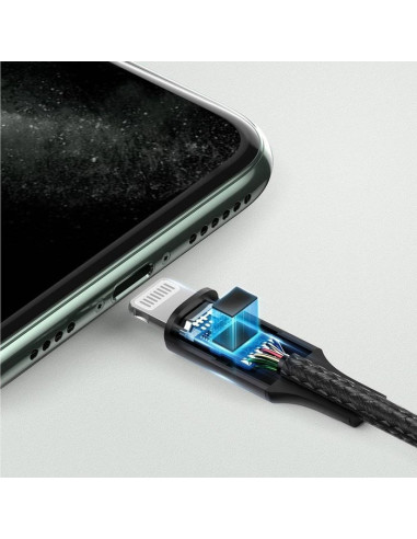 Ugreen  Kabel Przewód Audio Aux Mfi Lightning - 3,5 Mm Mini Jack 1 M Szary