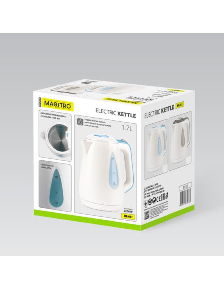 Czajnik Elektryczny 1,7L 2200W Mr-031-Blue Maestro
