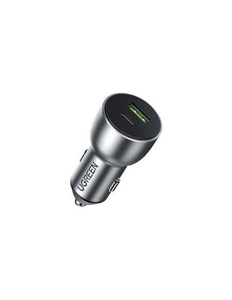 Ugreen  Ładowarka Samochodowa Usb / Usb Typ C Quick Charge 3.0 Power Delivery 36 W 3 A Szary