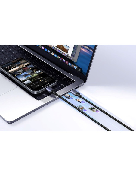 Kabel Ugreen Usb-C Do Usb-C Pd 100W 5A 3M - Czarny