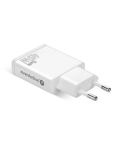 Everactive Ładowarka Sieciowa Gan Super Slim 2X Usb-C Pd 45W Biała Sc-465Q